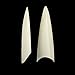 BeYou Natural Long Stiletto 500pcs Artificial Fake Nail Tips With Clear Plastic Case,10 Sizes 28510 For Nail Salon Nail Shop