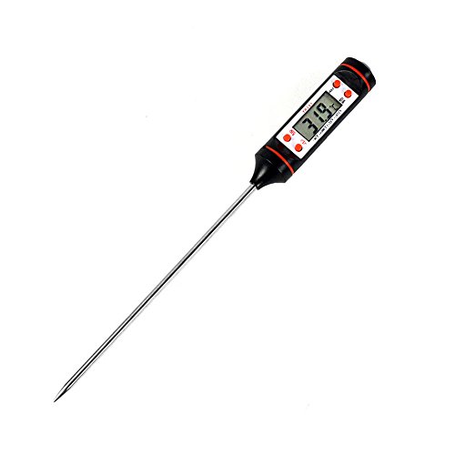Balepha Digital Meat Thermometer Instant Read Cooking Thermometer For Grilling BBQ Bath Water With LCD Sreen Long Probe(5.9inch)
