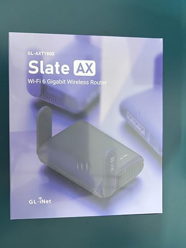 GL.iNet GL-AXT1800 (Slate AX) Portable Travel Router, Pocket Wi-Fi 6 Wireless Internet Router, Portable VPN Routers WiFi for Travel, Public Computer Routers, Business, Moblie/RV/Cruise/Plane