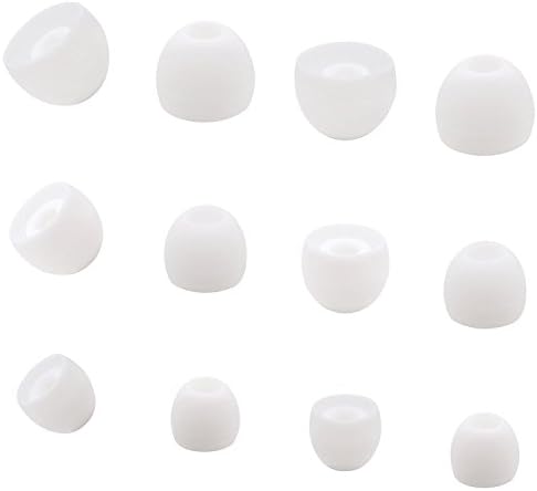 Replacement Eargels Buds for Samsung Galaxy S8 Note8 Earphones, BLUEWALL SAMSUNG Galaxy S8 Note 8 Ear Gels, Soft Silicone S/M/L 3 Sizes,S8 AKG Ear tips (White)