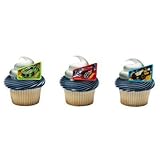 Hot Wheels Way 2 Fast Cupcake Rings - 24 pc