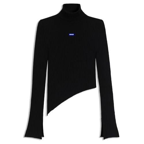 Hugo Somyna_b Pull tricoté pour Femme, Noir, S