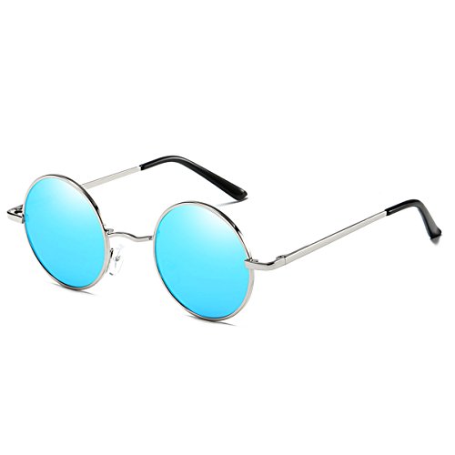 FEIDU Polarized Vintage Sunglasses for man Retro round