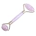 Rose Quartz Facial Roller – Anti-Aging Face Skin Massager – Double End Rolling Skincare Beauty Tool for Smoothing, Brightening, Tightening, Firming Wrinkles, Fine Lines