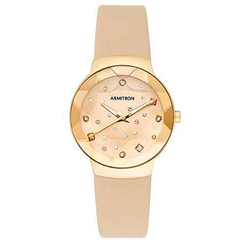 slim fit dress slacks Vintage Gold-tone Armitron Day Date Quartz Watch