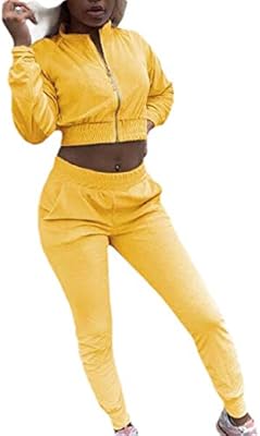 yellow velvet tracksuit