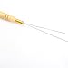 Pack of 5 Wooden Handle Hair Extensions Loop Needle Threader Pulling Hook Tool