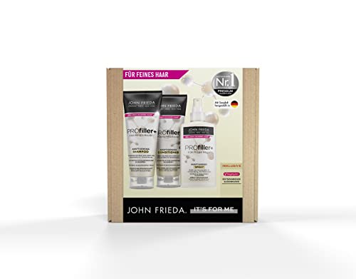 John Frieda Profiller+ Vorteils-Set - Inhalt: Shampoo, 250ml + Conditioner, 250ml + Kräftigendes Spray, 150ml - Für feines Haar - Mit Biotin & Hyaluronsäure thumbnail 2