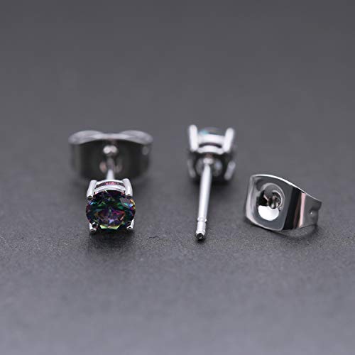 4 Hypoallergenic+Earrings+Rainbow+Earring+Fashion