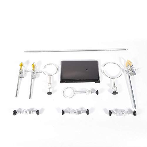 Laboratory Support Stand-50cm Include lab Stand,Test Tube Clamps, Fixing Clip, Support Rings, Apparatus for Laboratory Chemical Reactions Such as Distillation Apparatus