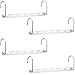 Meetu Space Saving Metal Clothes Hangers 6X2 Slots Magic Cascading Hanger Updated Hook Design Closet Organizer (Pack of 4)