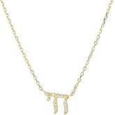 Made In Israel 925 Sterling Silver Chai Necklace for Women – Jewish Symbol Pendant from Israel – Elegant Hebrew With Cubic Zirconia Dainty Religious Jewish Jewelry