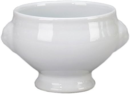 Vertex China ARG-125 Market Buffet Lion Head Soup Tureen, 5", 14 oz, Porcelain White (Pack of 24)
