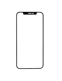Kit de repuesto de lentes de repuesto para Apple iPhone X de 5,8 pulgadas con adhesivo y kit de herramientas (negro original)