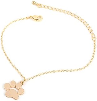 Julychen Women's Animal Footprints Bracelet Hand Catenary Style (Gold)