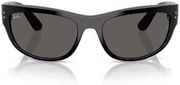 Amazon.com: Ray-Ban A$AP Rocky RB0840S Mega Wayfarer Blacked Out