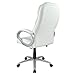 White High Back Leather Executive Office Desk Task Computer Chair w/Metal Base O10