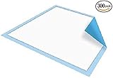 Platinum Care Pads Disposable Underpads Size 17X24 Case of 300 Blue and White Great for Changing Table and Surfaces