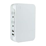 GE Pro 2-Outlet + 2 USB Side-Access Surge Protector, White, 2.4A/12W, 560 Joules, White, 31711