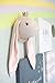 Mon AMI Princess Bunny Stuffed Animal Head Wall Mount, Pink, 7