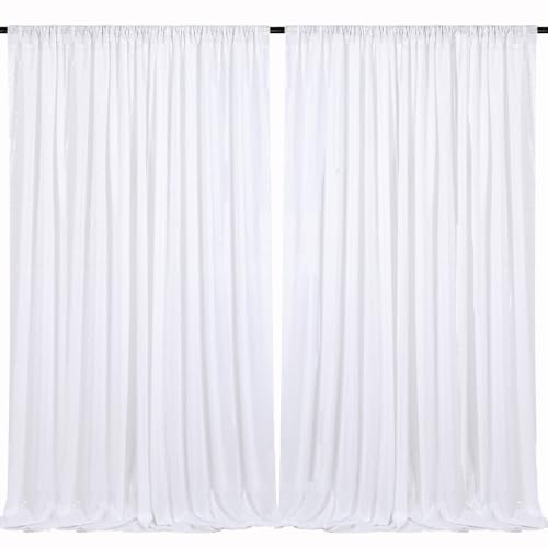 White Sequin Backdrop Curtains 5ftx8ft Sparkle
