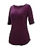 Uniboutique Women's Summer Crew Neck Half Sleeve T-Shirt Casual Loose Top Blouse