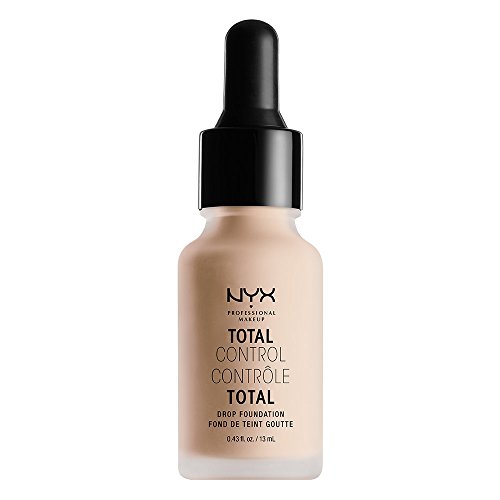 NYX PROFESSIONAL MAKEUP Total Control Drop Foundation, Porcelain, 0.43 Fluid Ounce