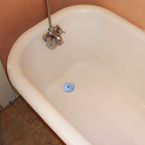 Drain Cover Silicone Hair Catcher Trap Bathtub Drain 2 in 1 Sink Drain Stoppers and Strainers for Kitchen Bathtub and Shower Floor, 6 Pack
