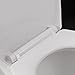 LDR 050 1020WT-SC Slow Closing Plastic Toilet Seat for Round Toilets Solid White