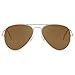 JETPAL Men & Womens Aviator UV400 Sunglasses - Copper Lens Gold Frame