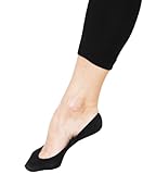 Stomper Joe 4 Pack Premium Cotton No Show Socks for Women, Non Slip, Low Cut