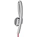 Skullcandy Chops Flex Sweat-Resistant Sport Earbud with In-Line Microphone and Remote, Comfortable and Secure Flexible Ear Hanger, Gray/Red/Swirl