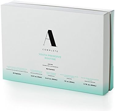 Youth Preserve Routine (Bundle kit), Includes: Facial Anti-Aging Moisturizer Cream, Eye Contouring Cream, Anti-Aging Serum Dry Skin, Premium Beauty Concentrate &amp; Soapless Deep Face Skin Cleanser