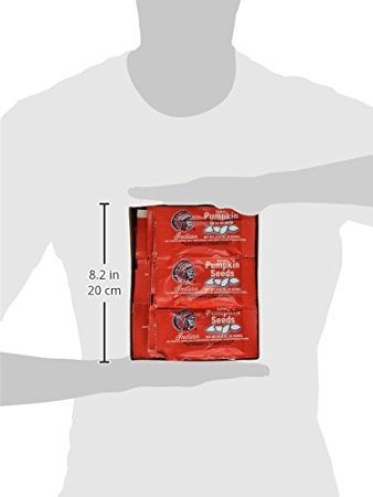 Indian Pumpkin Seeds Salted (4 box deal), 5/16 oz, 36 count (144 bags) From Candy World - Thumbnail 4
