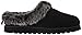 Skechers BOBS Women's Keepsakes - Ice Angel Slipper, Black, 7.5 M US