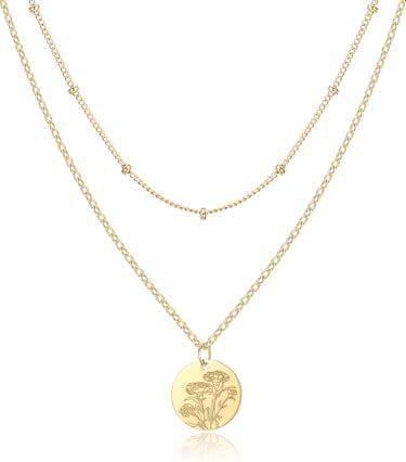 Amazon.com: PRECIOUS STARS 14k Two-tone Gold Flower and Heart