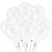 KUMEED 100 pcs White Balloons 10 inch Latex Balloons 180g/bag Pearl White