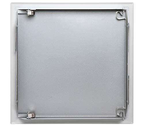 Semin Steel Visit Hatch - White Lacquered - 500 x 500 mm - Push/Release Opening