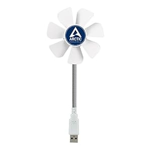 ARCTIC-Breeze-Mobile-Mini-USB-Desktop-Fan-with-Flexible-Neck-Portable-Desk-Fan-for-Home-Office-Silent-USB-Fan-Fan-Speed-1700-RPM-White ARCTIC Breeze Mobile - Mini USB Desktop Fan with Flexible Neck, Portable Desk Fan for Home, Office, Silent USB Fan, Fan…