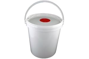 Zogics Surface Cleaning Wipes Dispenser Bucket – Refillable and Portable Dispenser Unit for Easy Distribution of Rolls of Cleaning Wipes, Empty (1 Bucket)
