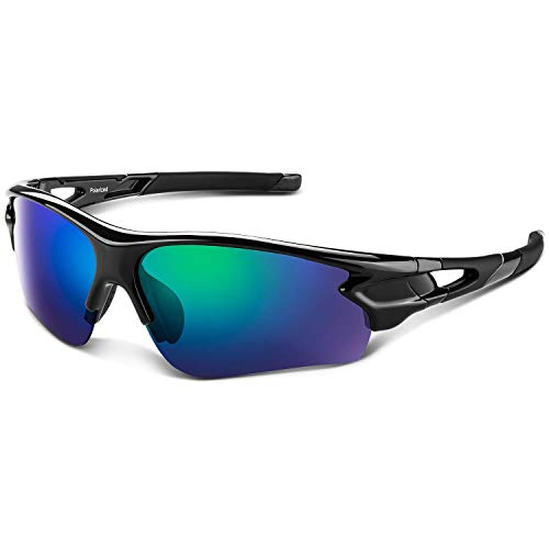 BEACOOL Gafas Ciclismo Hombre Mujer Gafas de Sol Deportivas Polarizadas Protección UV con Monturas Ligeras para Ciclismo Carrera Surf Golf Conduciendo