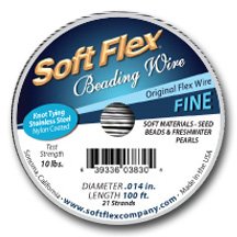 Soft Flex Original .014" 100 ft. Satin Steel Beading Wire