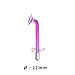 Project E Beauty 11mm Portable High Frequency Device Argon Gas Violet Mushroom Electrode Beauty Parts Accessories