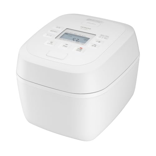 【WEB限定】日立 炊飯器 5.5合 圧力 IH 日本製 蒸気セーブ RZ-A100HJ W フロストホワイト 黒厚鉄釜 新生活 一人暮らし ふた加熱板 食洗機対応