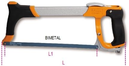 Beta 17260050 Model 1726 BM Hacksaw Frame with Quick Release Blade Attachment System, 300mm, Other