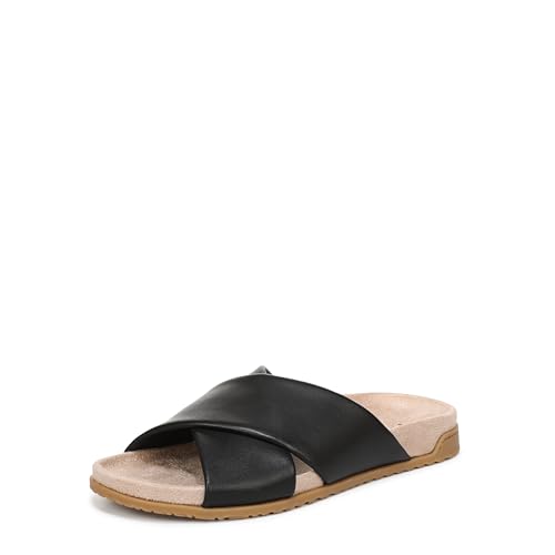 Vionic Women's Etna Slide Sandal Black Leather 10 M