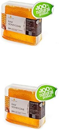Honey Land 100% Pure Raw Unfiltered Honey Comb Honeycomb Kosher 360gr | 12.6oz NO Pesticides NO Herbicides NO Chemicals or Pollutants, All Natural, vegetarian (2 pack)
