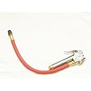 Amflo 150E-RET 10-90 PSI Bayonet Style Inflator Gauge with 12" Hose and Air Chuck, 1 Pack