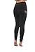 Hollywood Star Fashion Women's Fish net Mesh Side Active Wear Leggings (Large, Black)