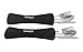 Sempre 3 Piece Travel / Camping Utensils Set in Case To Go, Portable Stainless Steel Cutlery Kit with Lightweight Neoprene Case (2 Pack)